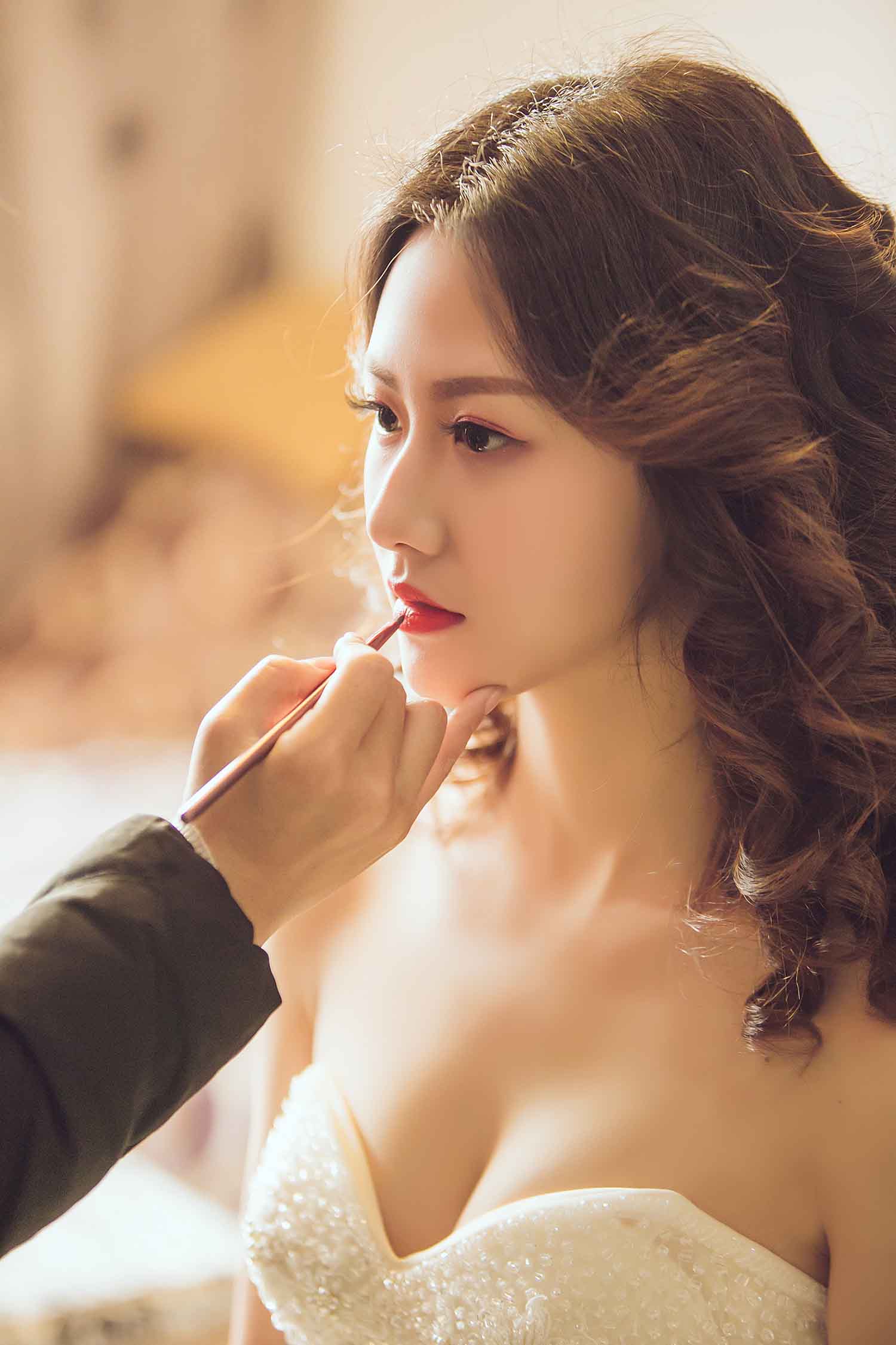 [素人新娘] 嫁入豪门有着明星气质的美女新娘婚礼现场实拍写真 H313