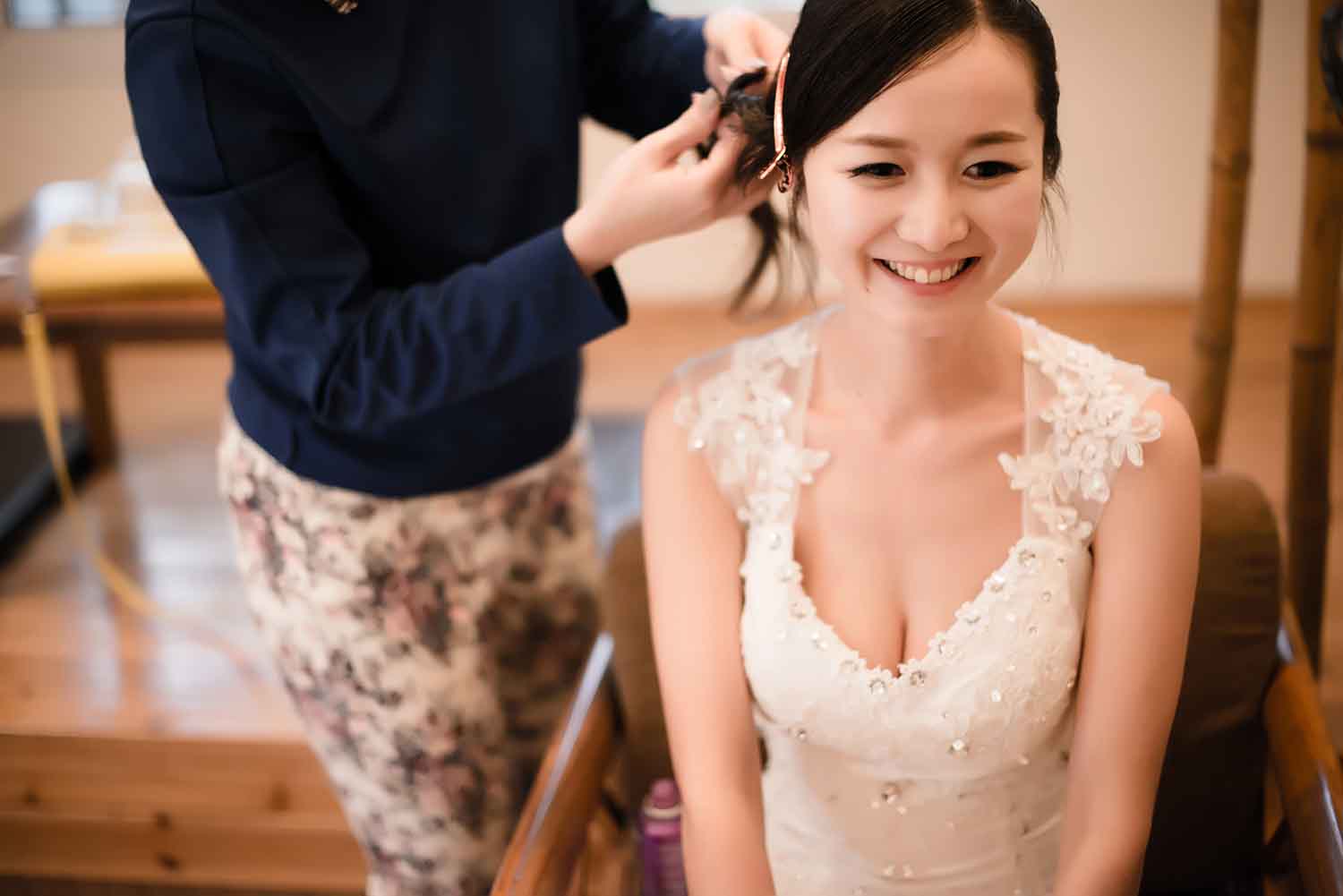 [素人新娘] 前凸后翘的小家碧玉新娘的婚礼现场实拍写真 H206