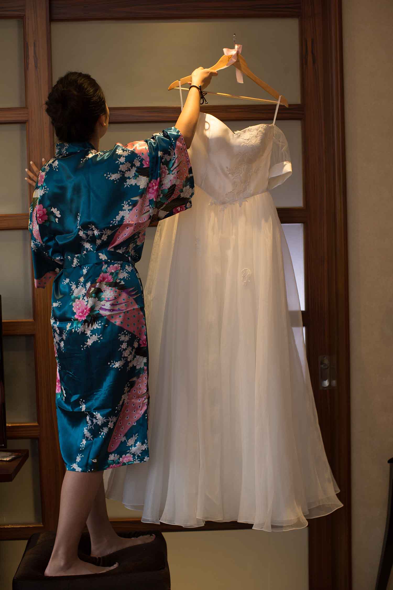 [素人新娘] 有气质的娇小美女新娘婚礼现场实拍写真 H252