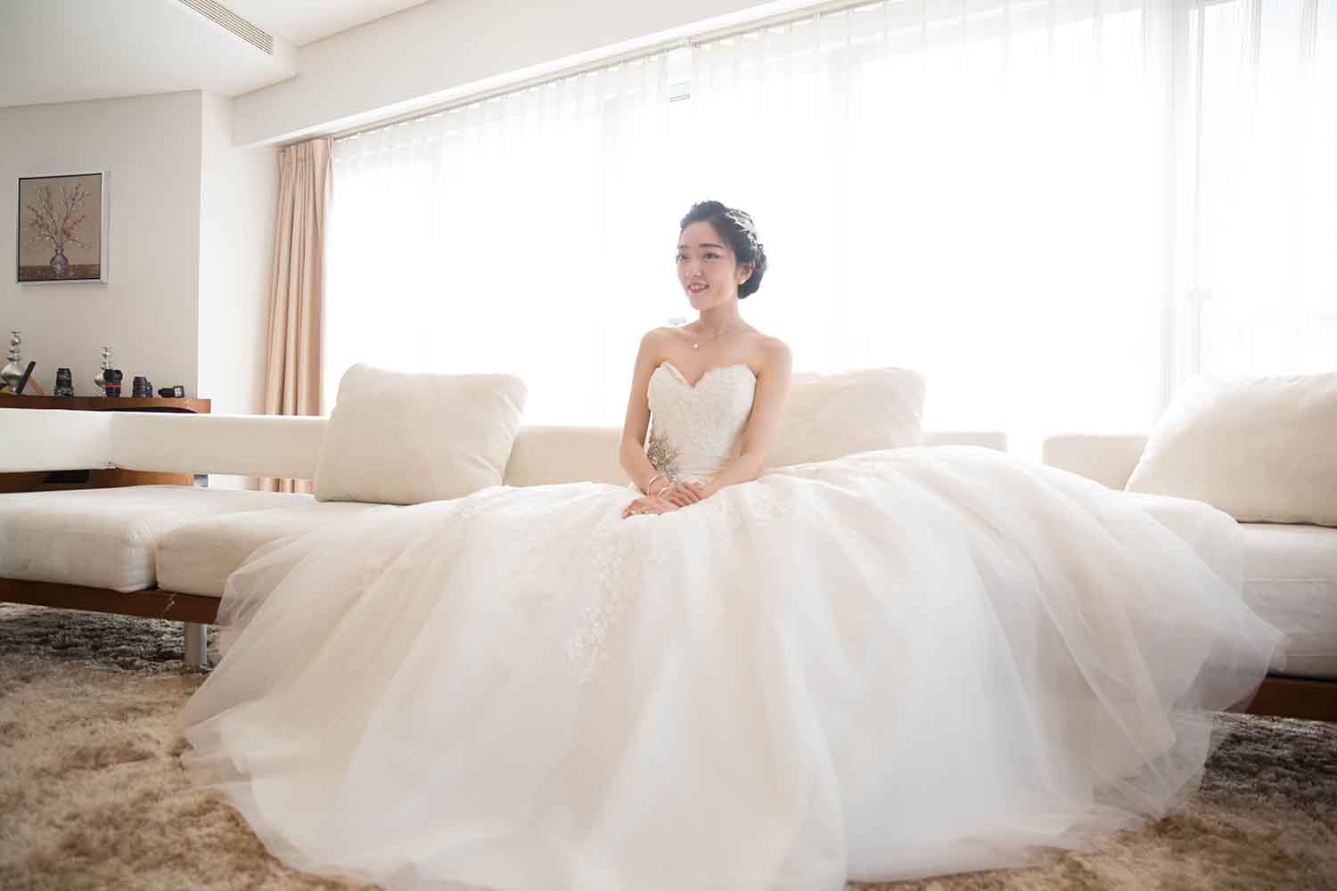 [素人新娘] 甜美可爱的鹅蛋脸美女新娘的婚礼现场实拍写真 H207