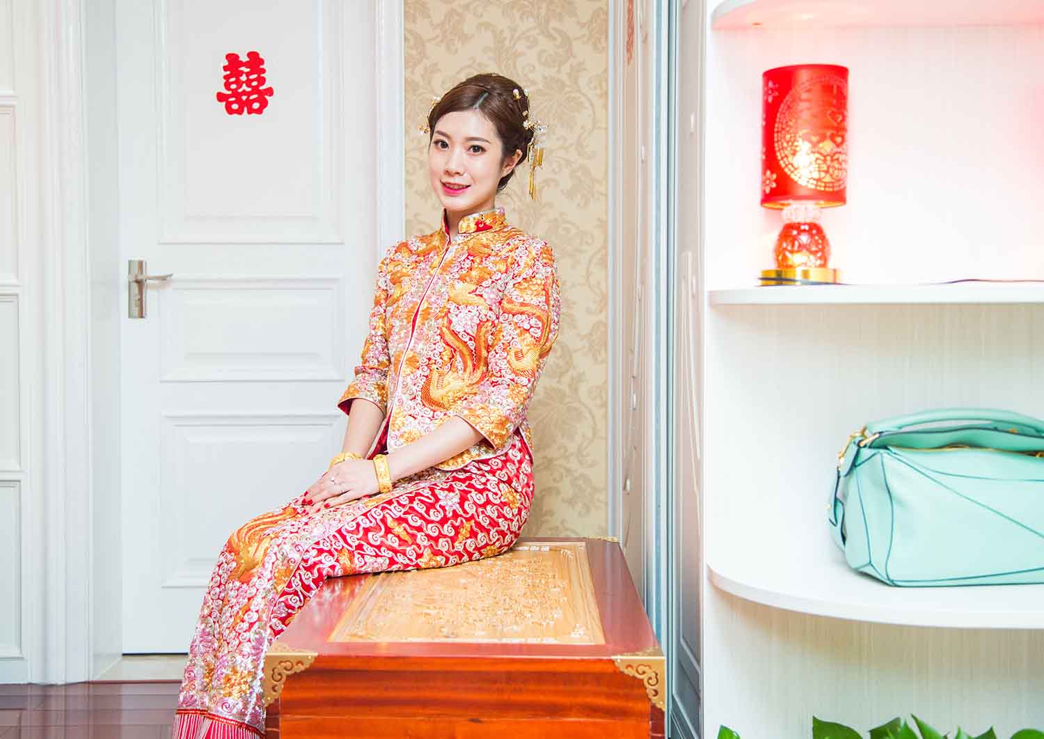 [素人新娘] 很有大家闺秀气质的美女新娘婚礼现场实拍写真 H415