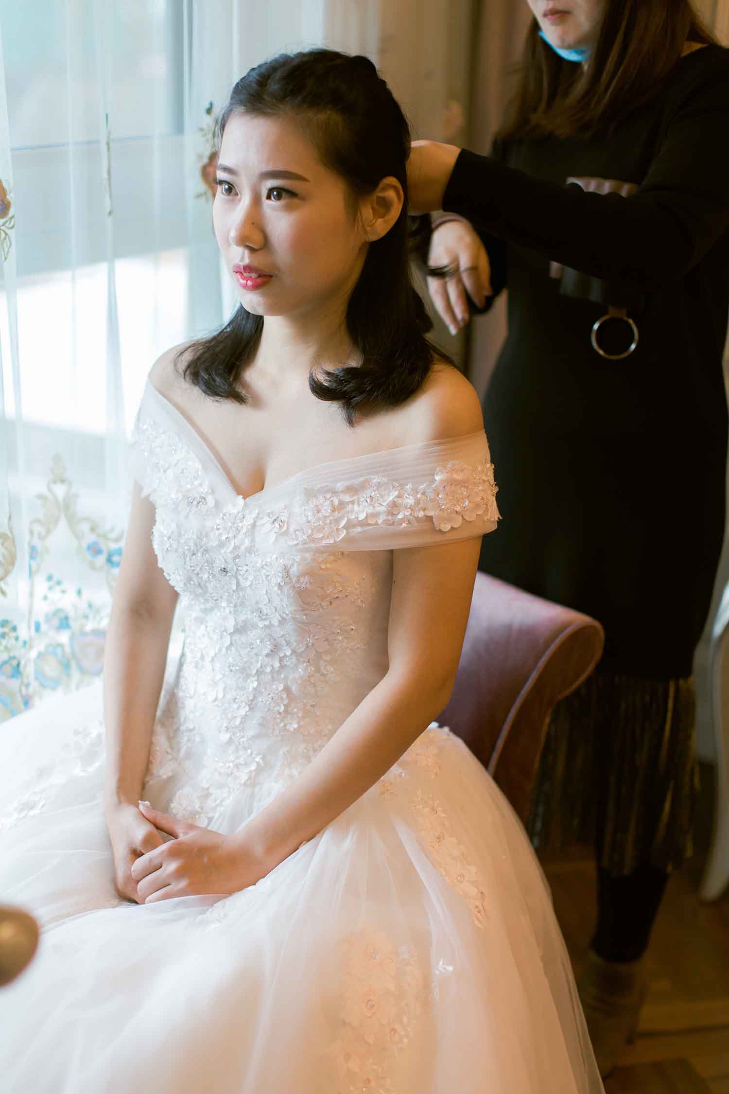 [素人新娘] 小家碧玉气质的可爱新娘婚礼现场实拍写真 H351