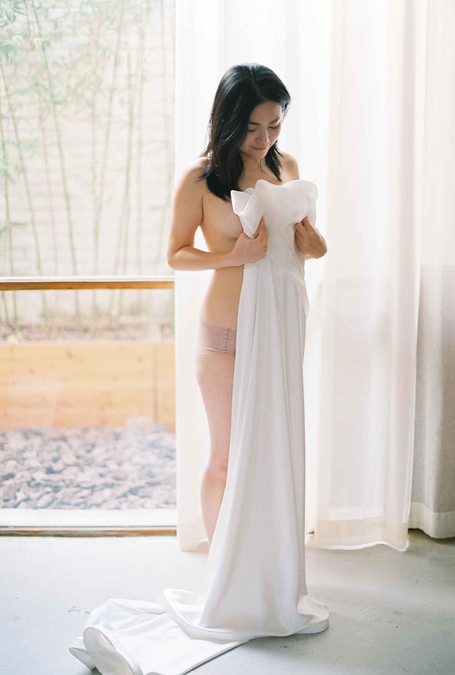 [素人新娘] 文静又有气质的美女新娘婚礼现场实拍写真 H339