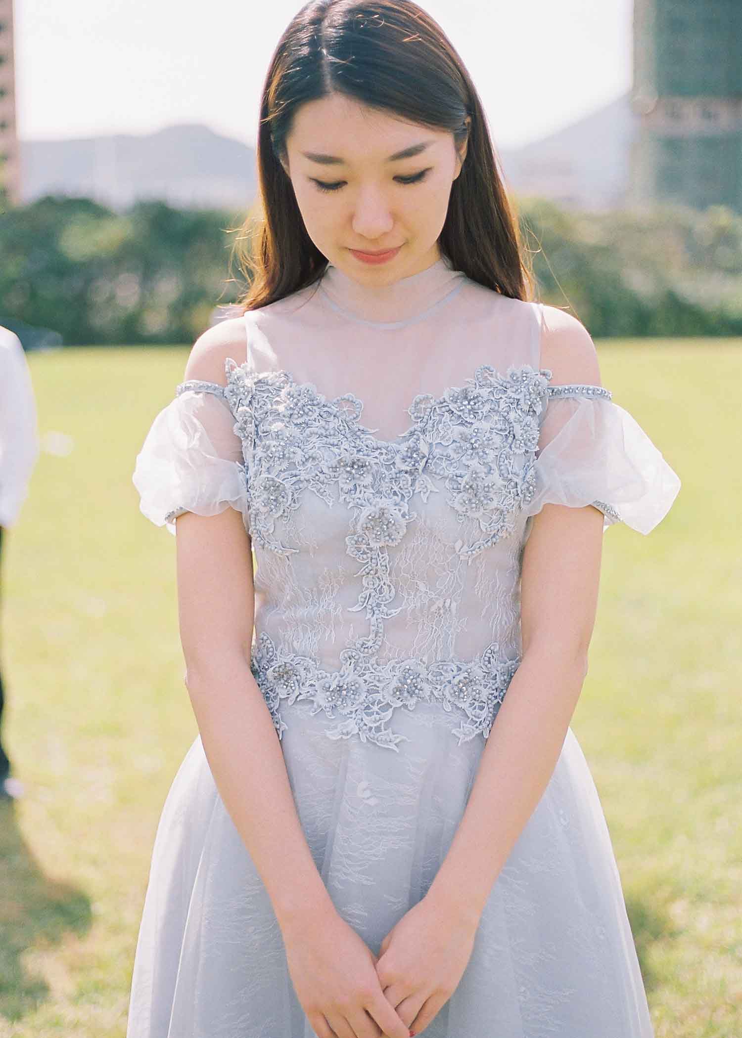 [素人新娘] 穿着蕾丝内裤很性感的新娘婚礼现场实拍写真 H356