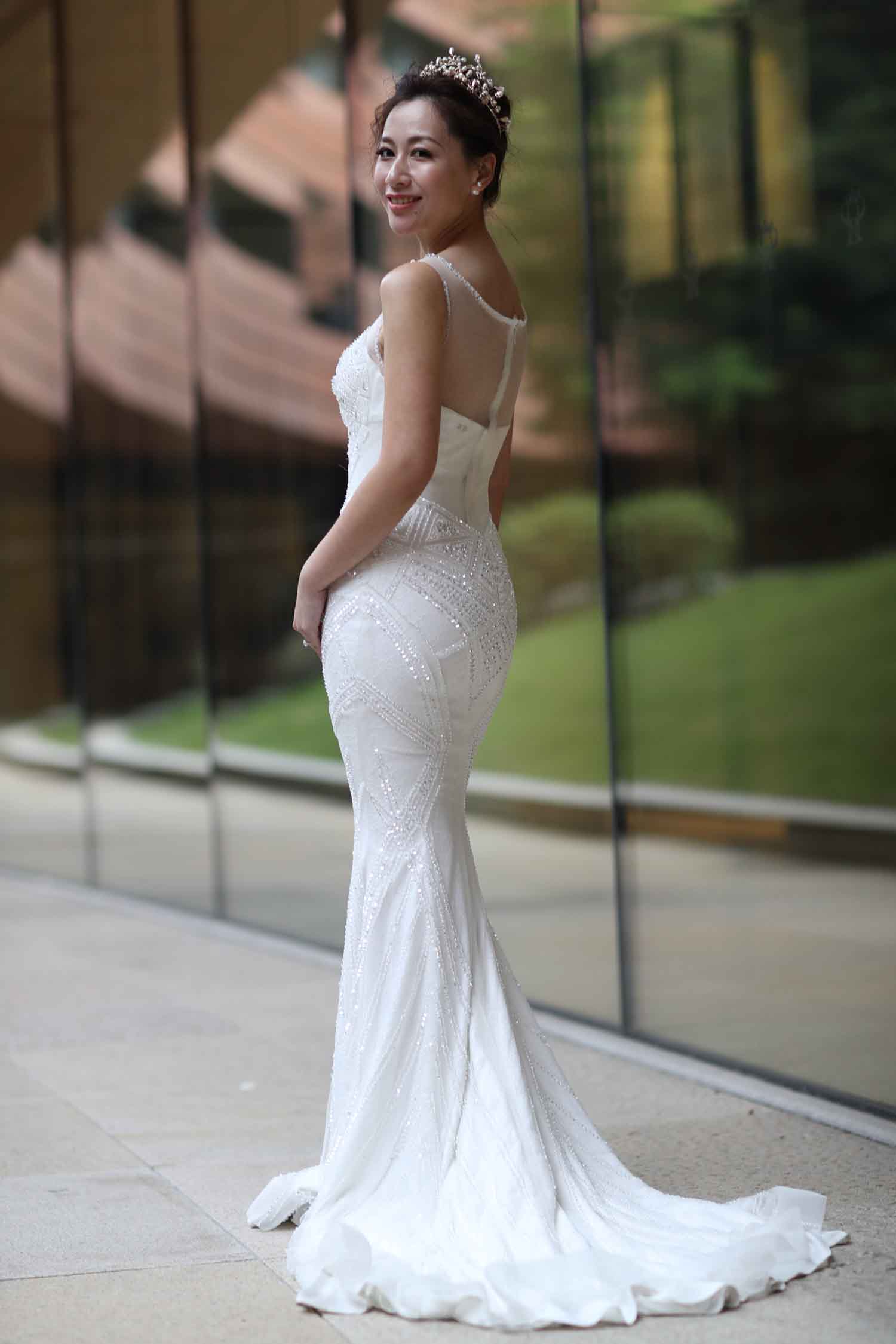 [素人新娘] 长得有点像徐静蕾的新娘婚礼现场实拍写真 H452