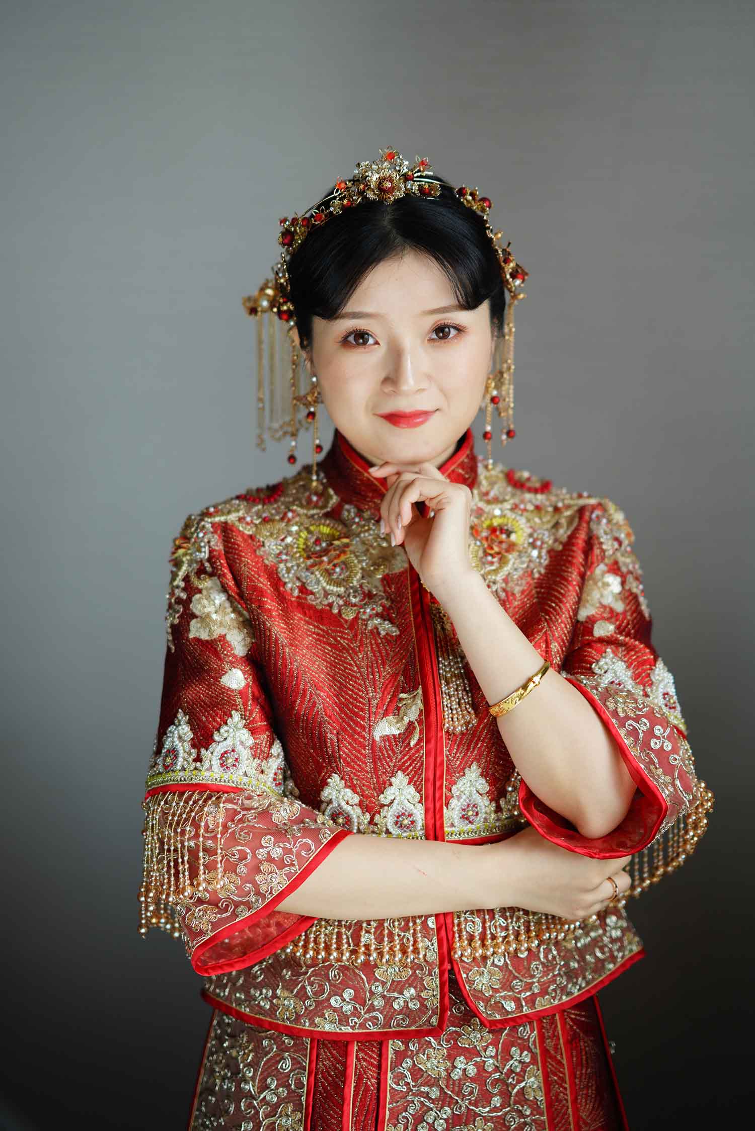 [素人新娘] 皮肤雪白的贵妇气质新娘婚礼现场实拍写真 H336