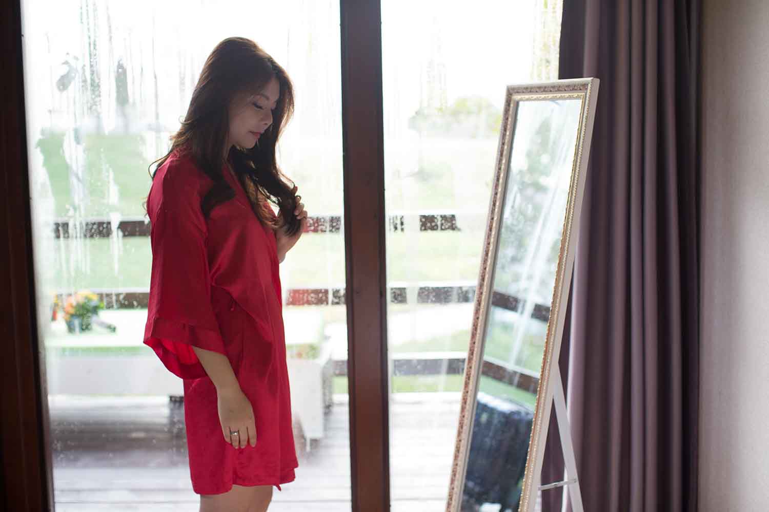 [素人新娘] 喜欢大象的丰满新娘婚礼现场实拍写真 H335