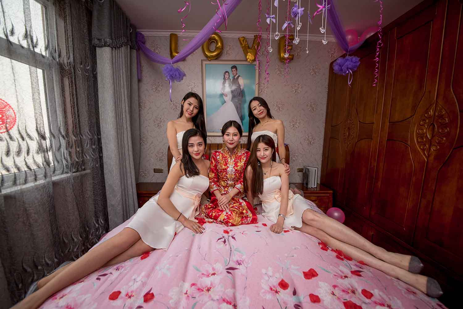 [素人新娘] 成熟迷人的贵妇气质新娘婚礼现场实拍写真 H346