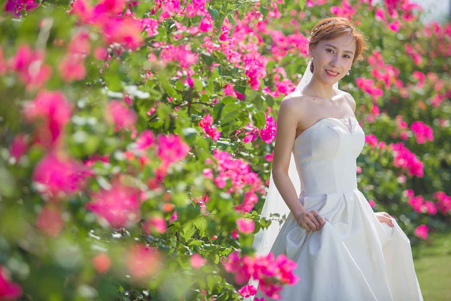 [素人新娘] 身材不错的长腿美女拍摄婚纱照写真 H448