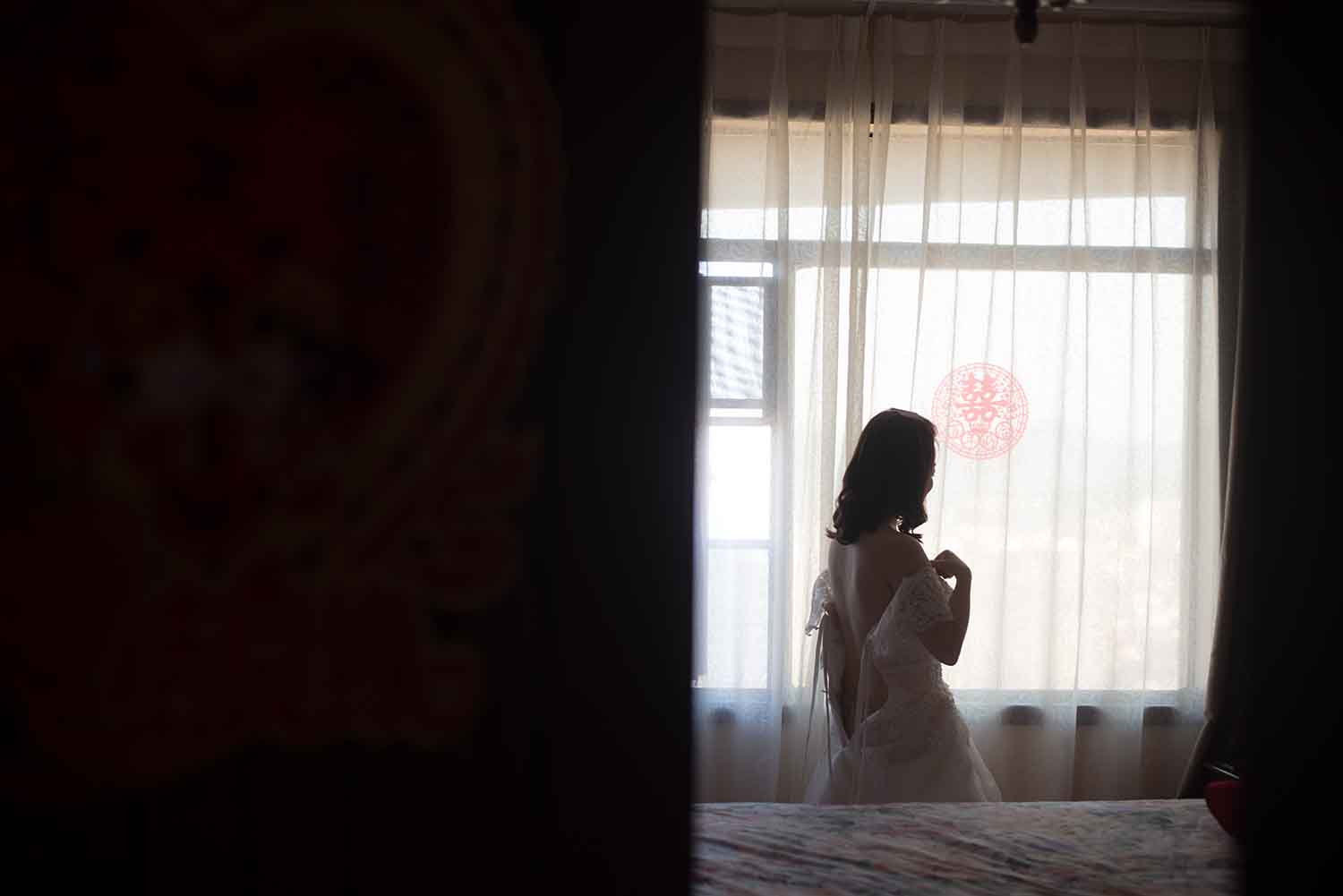 [素人新娘] 小家碧玉类型的多肉可爱新娘婚礼现场实拍写真 H401