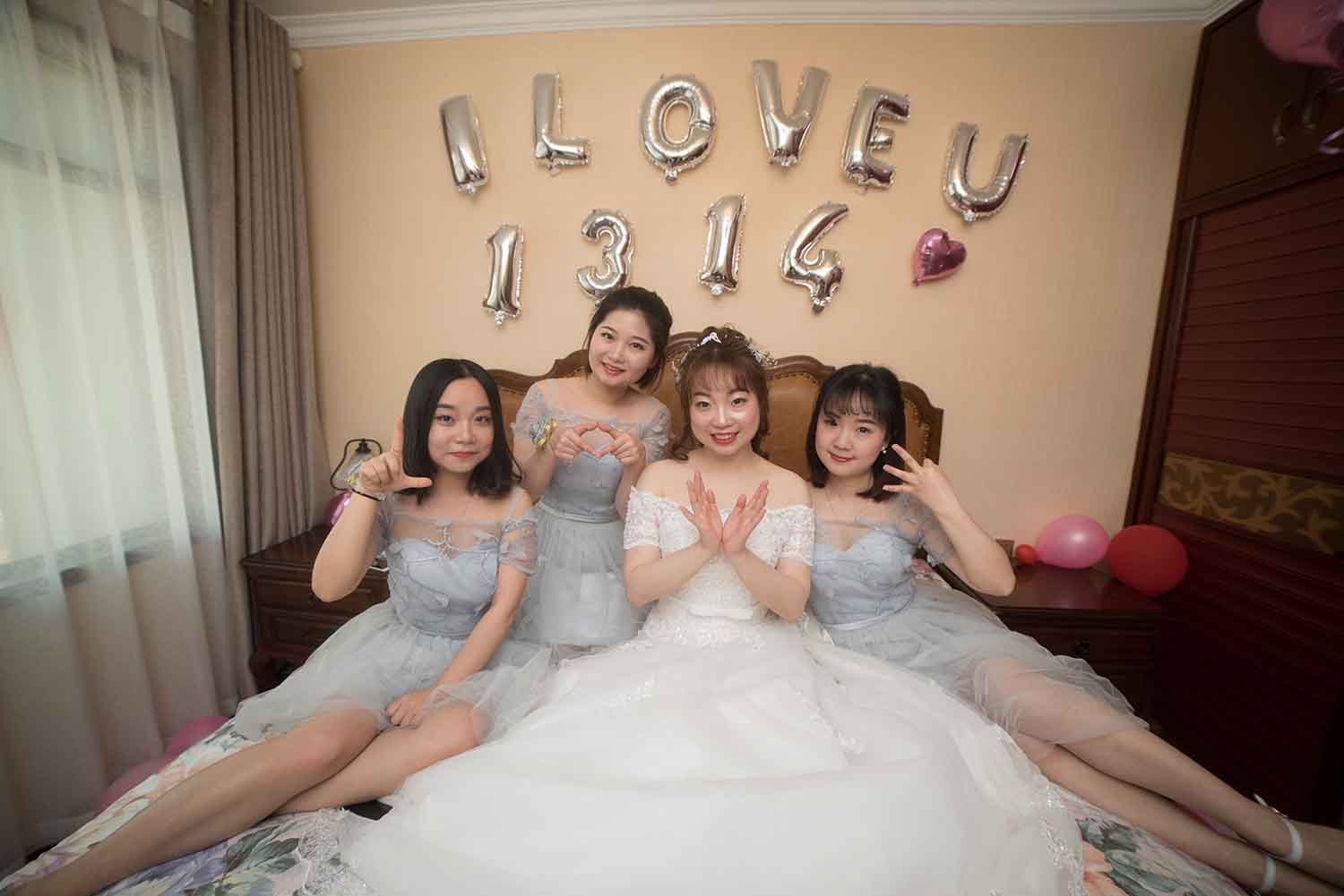 [素人新娘] 小家碧玉类型的多肉可爱新娘婚礼现场实拍写真 H401