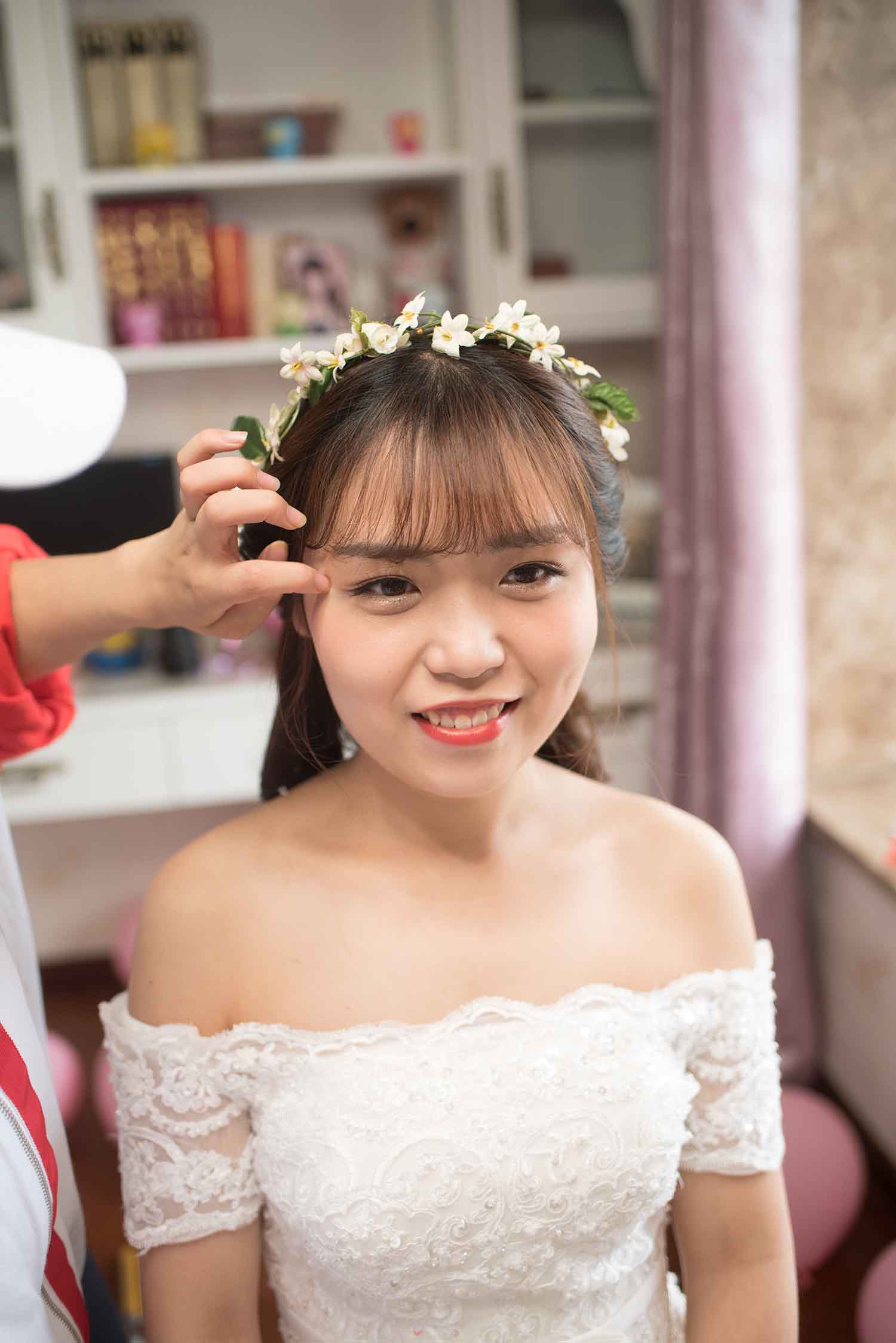 [素人新娘] 笑起来很甜的可爱型新娘婚礼现场实拍写真 H403