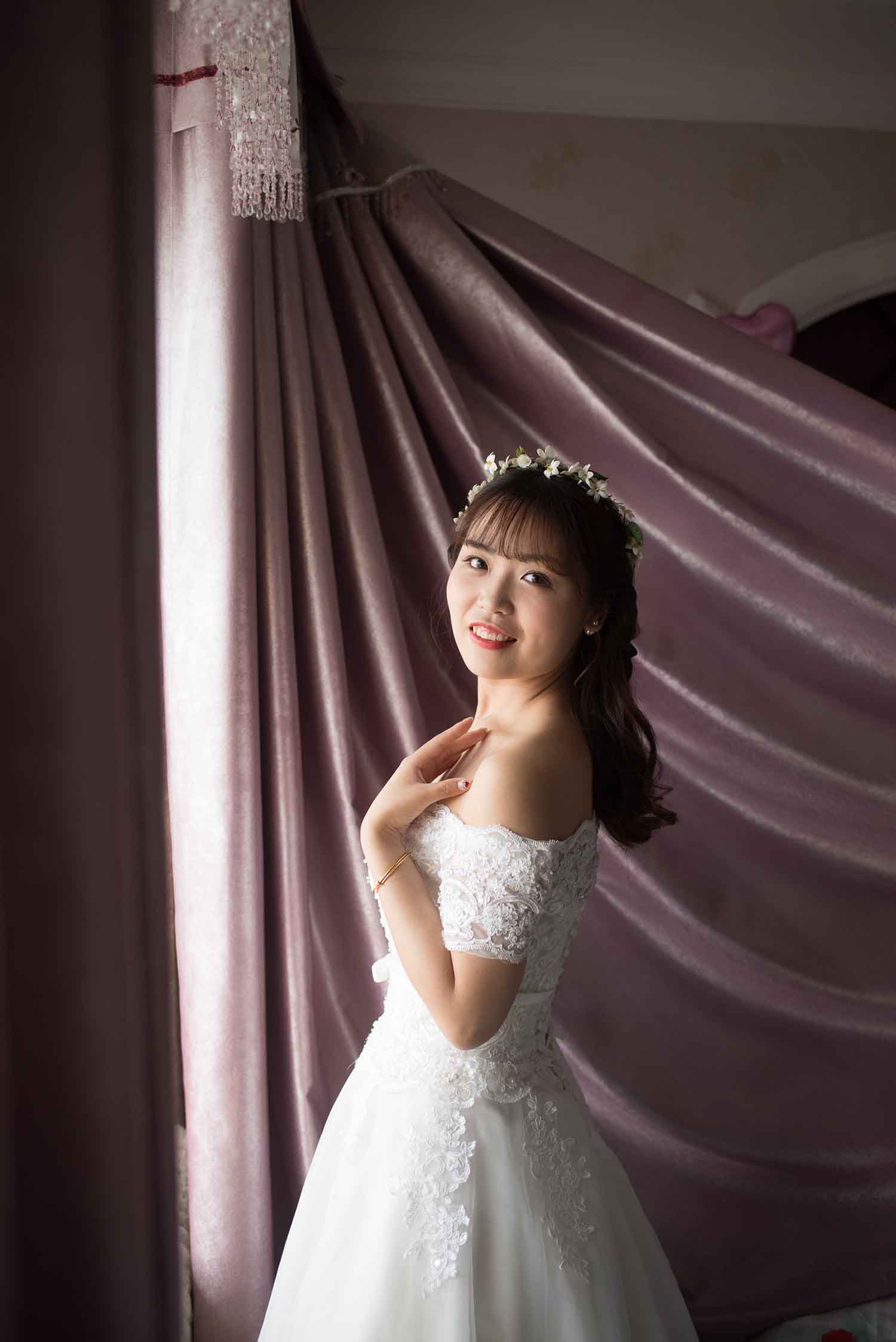 [素人新娘] 笑起来很甜的可爱型新娘婚礼现场实拍写真 H403