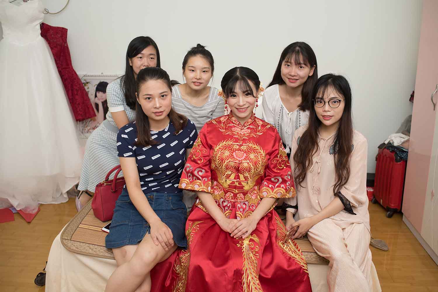 [素人新娘] 肤白貌美的美女新娘婚礼现场实拍写真 H408