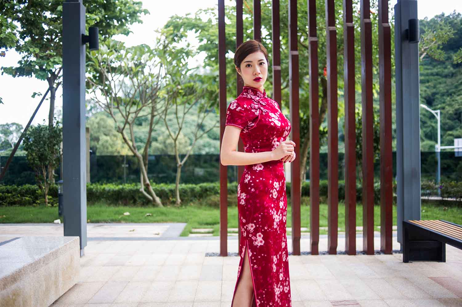 [素人新娘] 很有大家闺秀气质的美女新娘婚礼现场实拍写真 H415