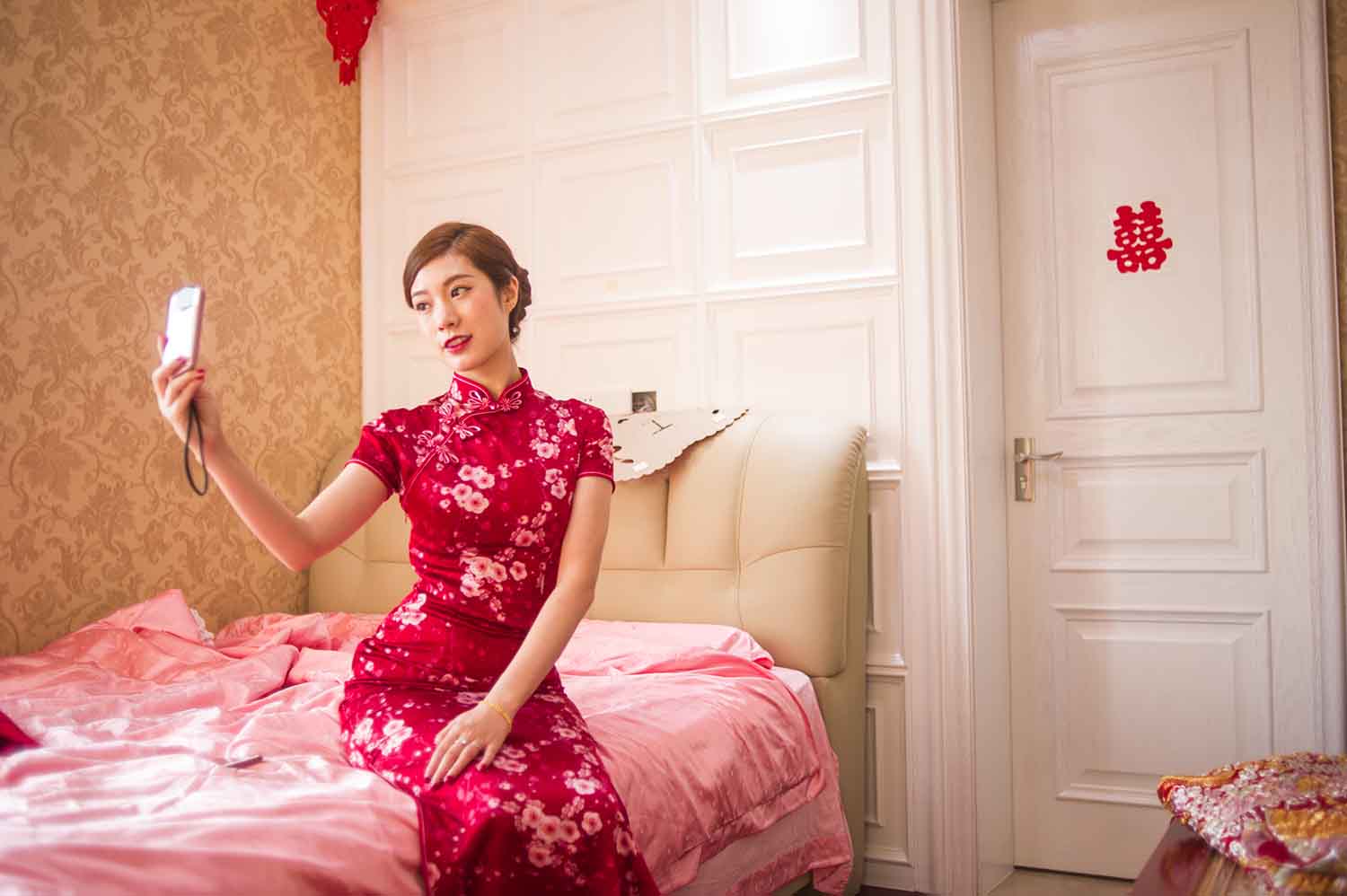 [素人新娘] 很有大家闺秀气质的美女新娘婚礼现场实拍写真 H415