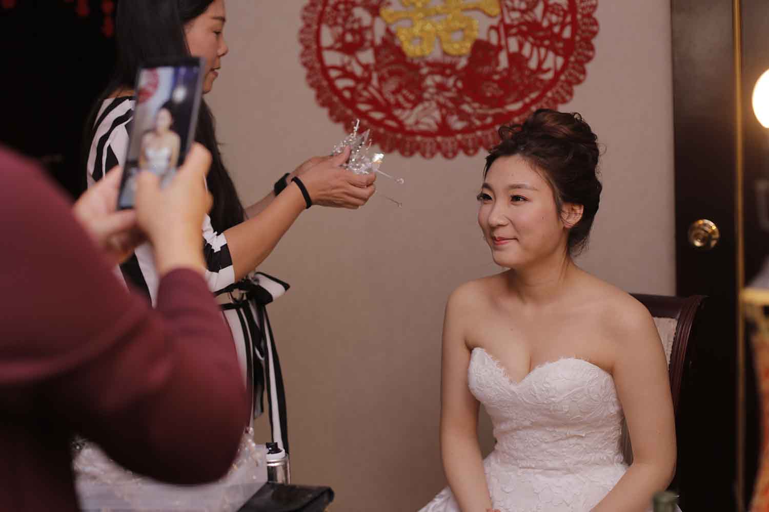 [素人新娘] 眼睛有点小的新娘婚礼现场实拍写真 H459