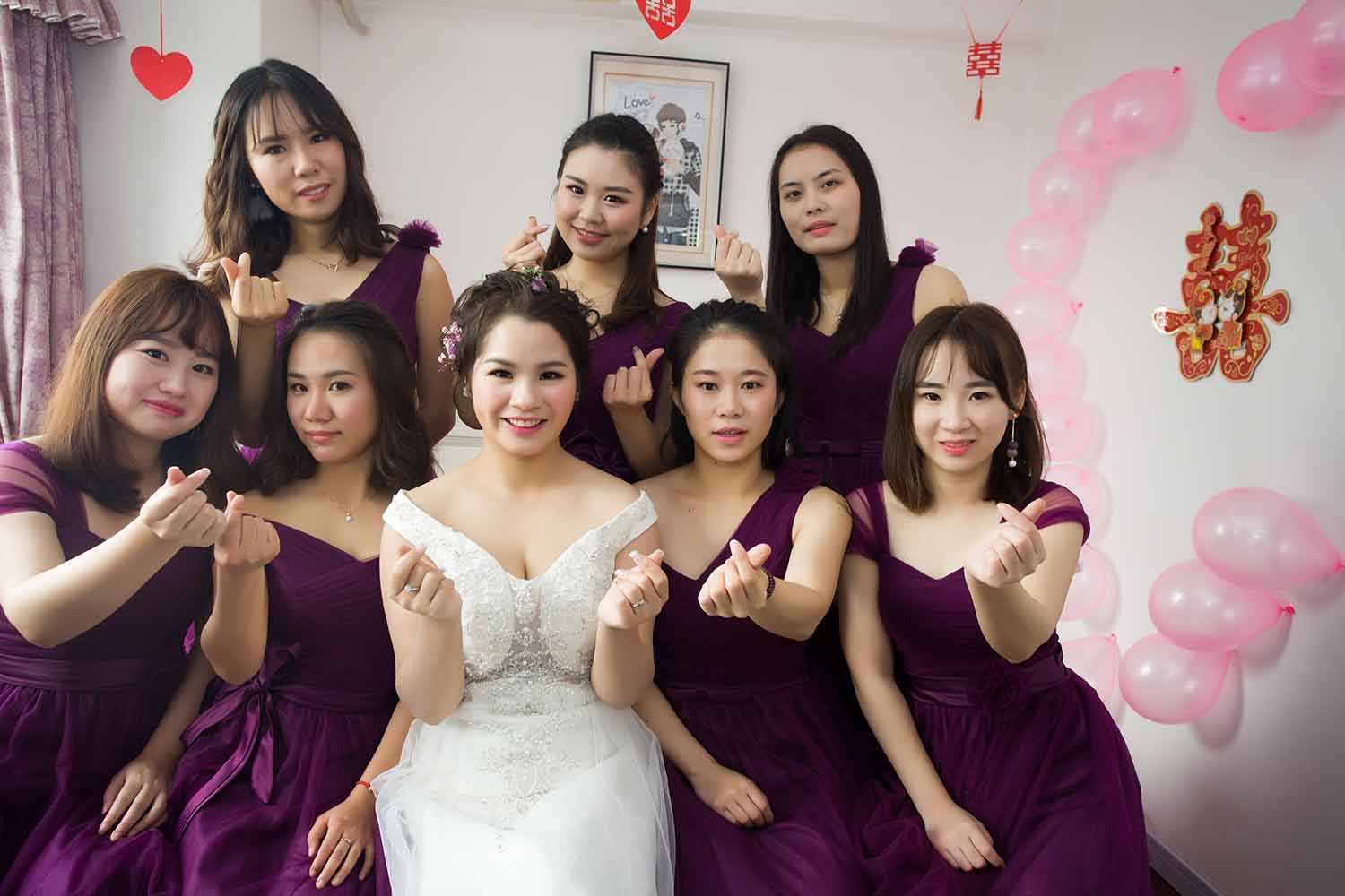 [素人新娘] 婚纱礼服貌似有点不合身的新娘婚礼现场实拍写真 H353